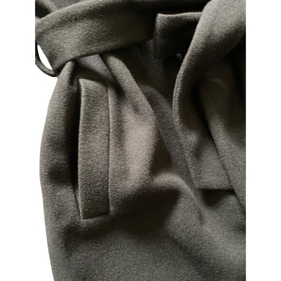 City Chic Black Coat Fluffe – Size 16 Faux Fur Cuff Belted Jacket NEW - Picture 15 of 16